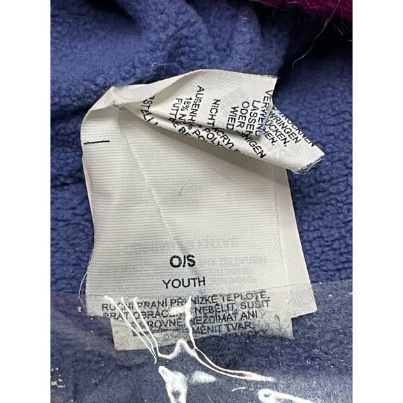 Columbia Sports beanie hat cap youth one size 9" knit pom pom purple - Picture 4 of 11